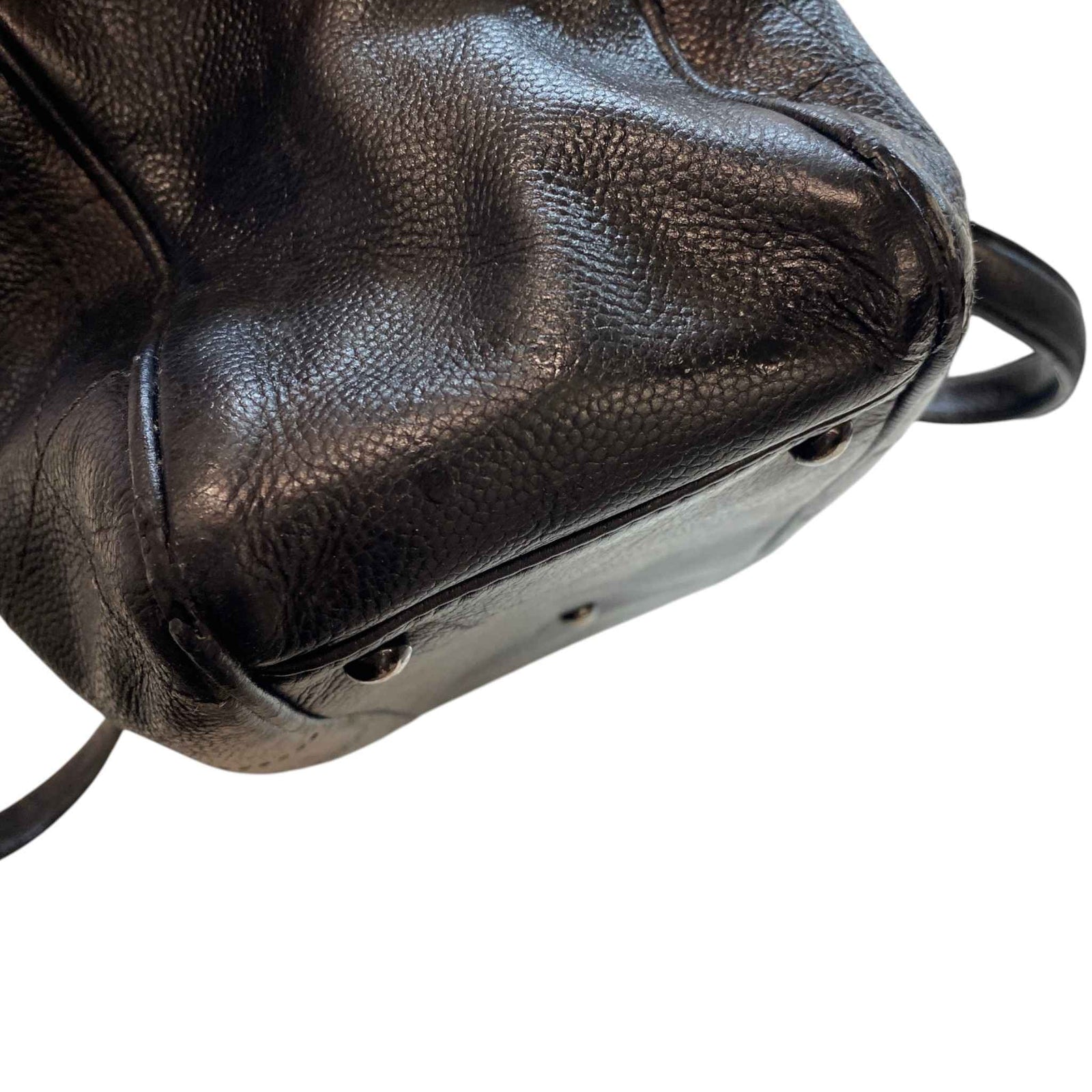 Women's Lambskin Chocolate Bar Boston Bag Black - Photo 12