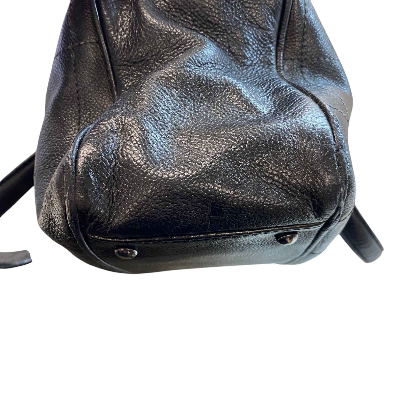 Women's Lambskin Chocolate Bar Boston Bag Black - Photo 15