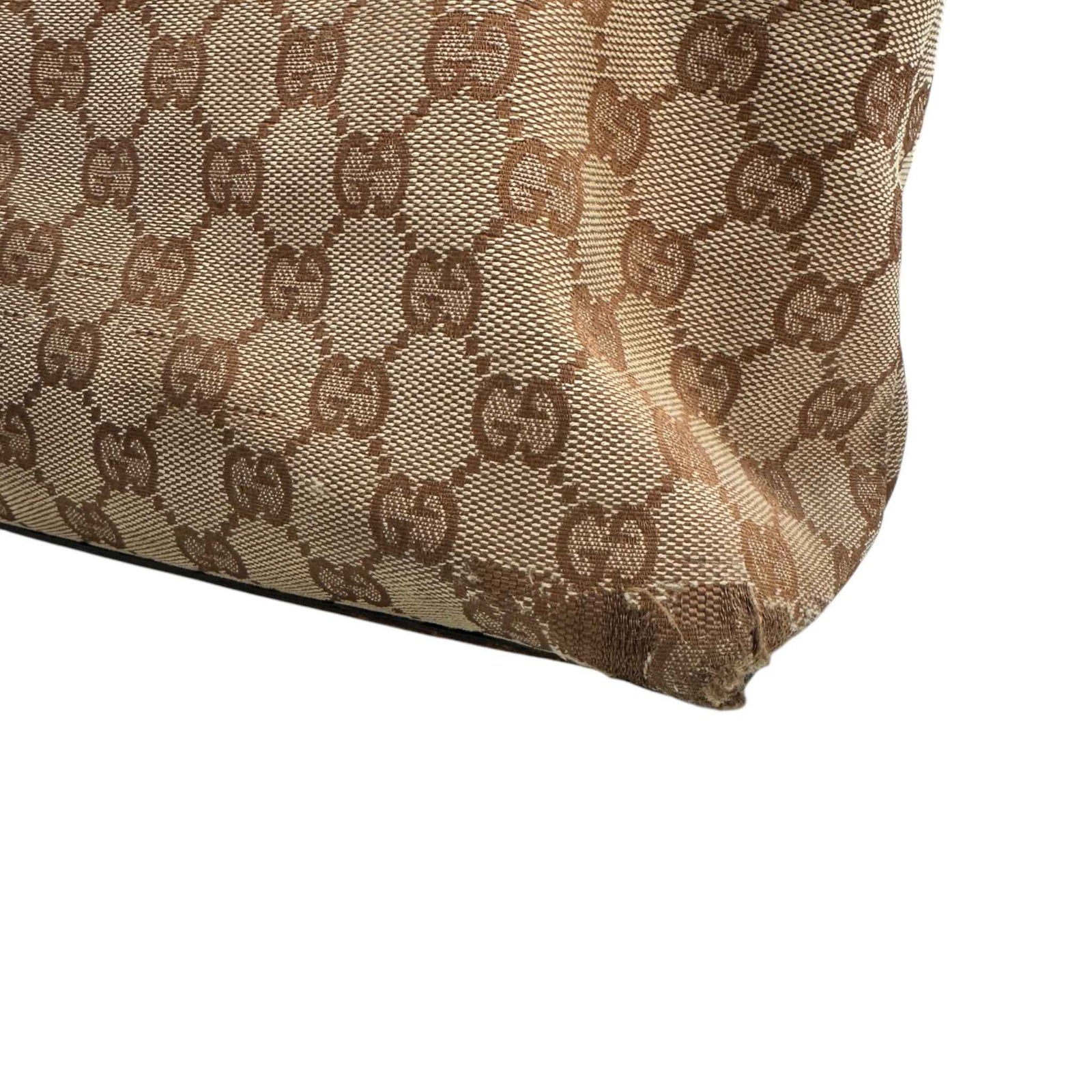 Women's GG Supreme Bamboo Handle Handbag Beige - Photo 14