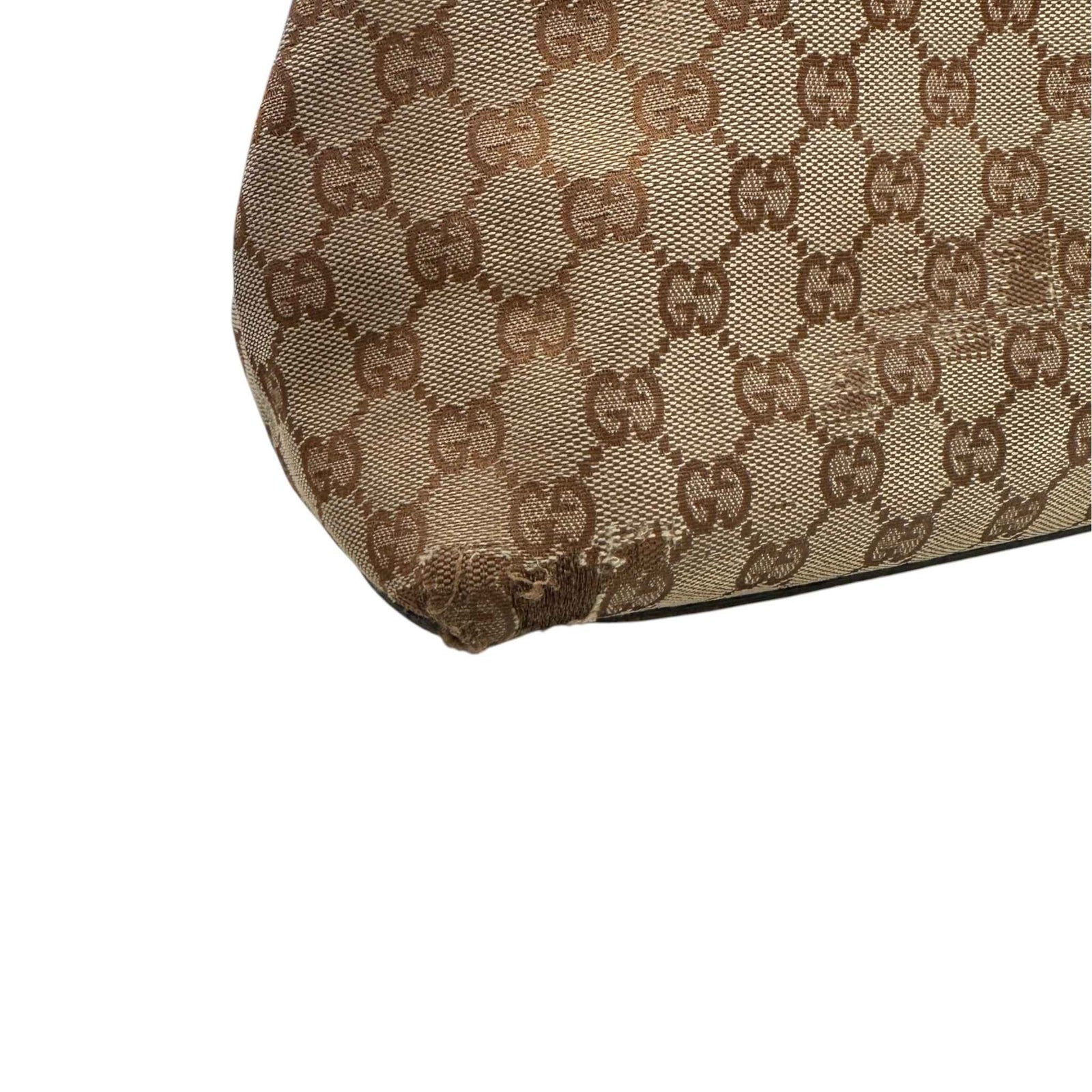 Women's GG Supreme Bamboo Handle Handbag Beige - Photo 15