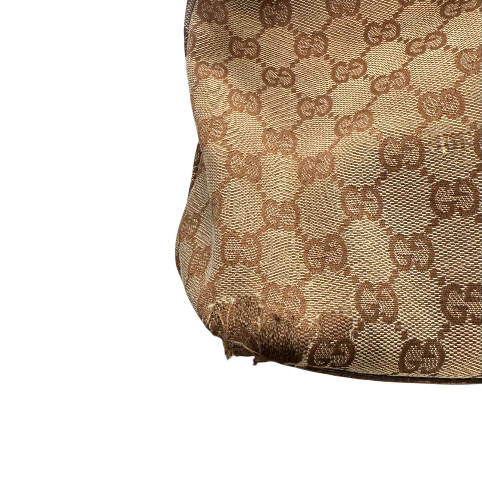 Women's GG Supreme Bamboo Handle Handbag Beige - Photo 17