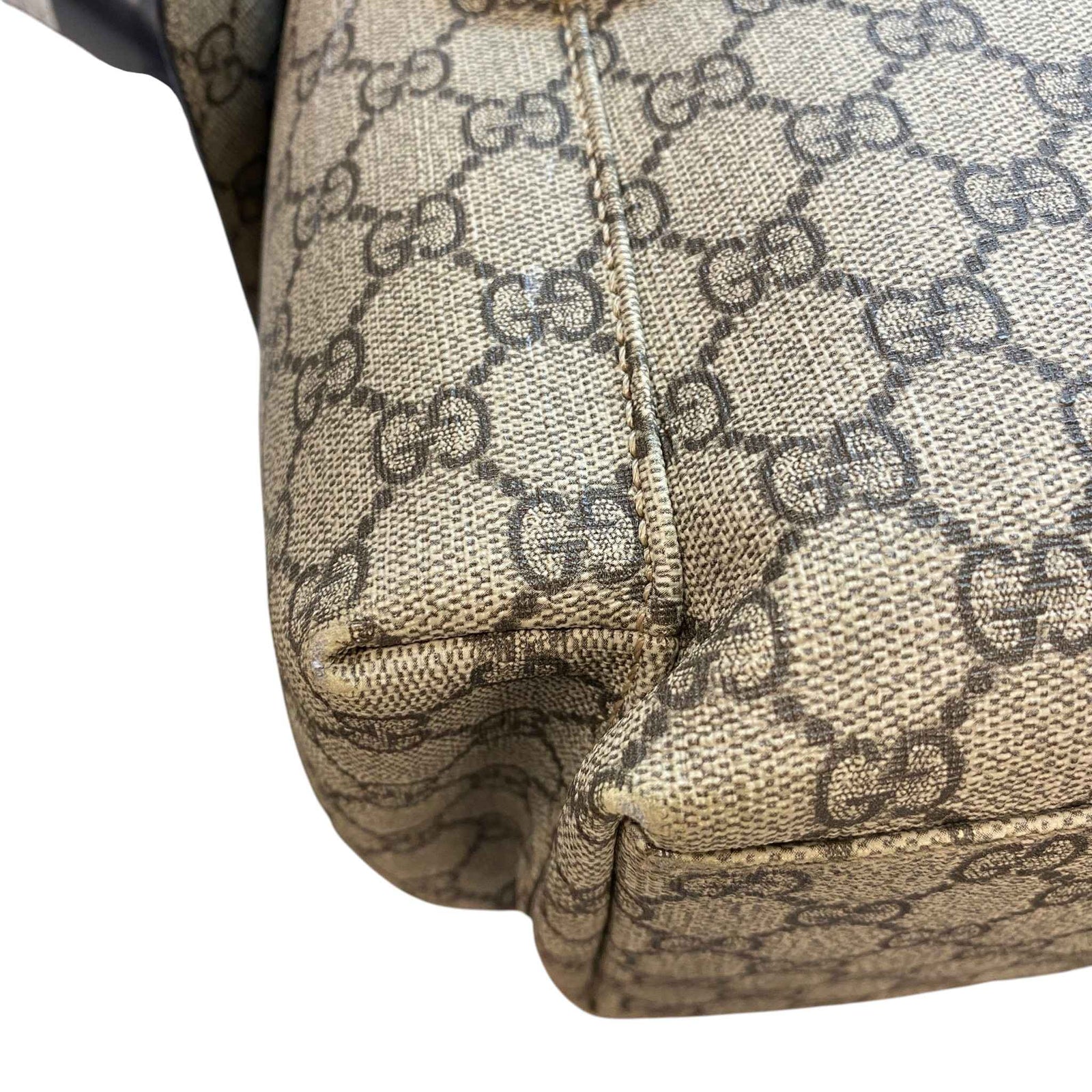 Women's GG Supreme Large Changing Bag Beige - Photo 15