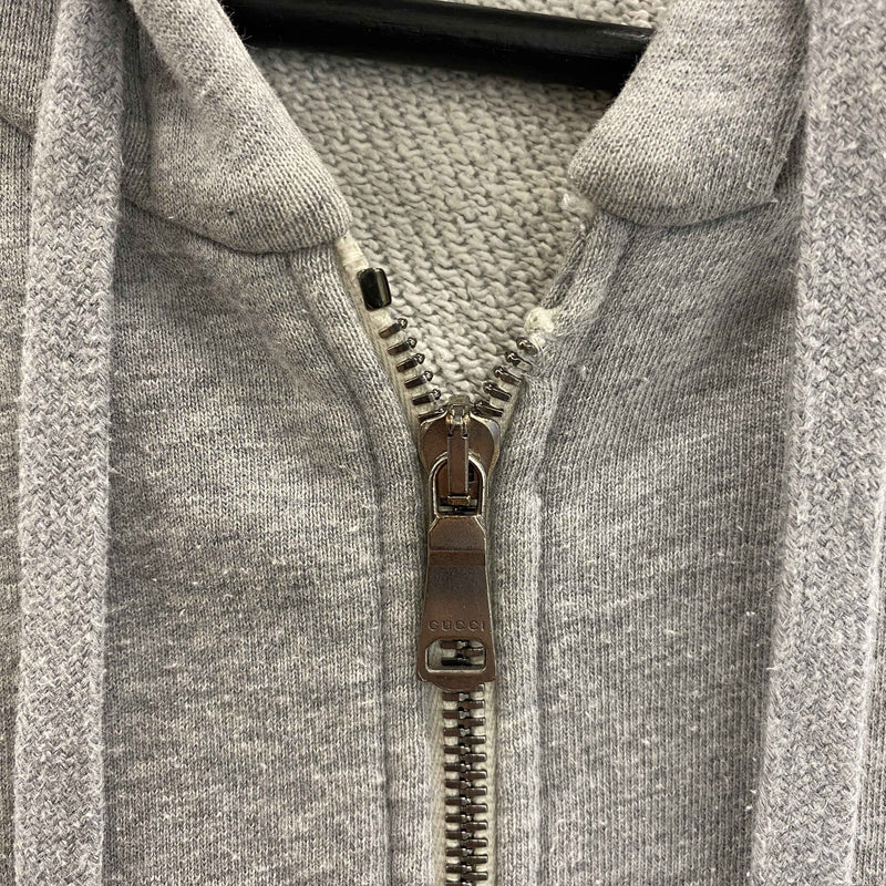 Men's Tape Logo Hoodie Grey Size S