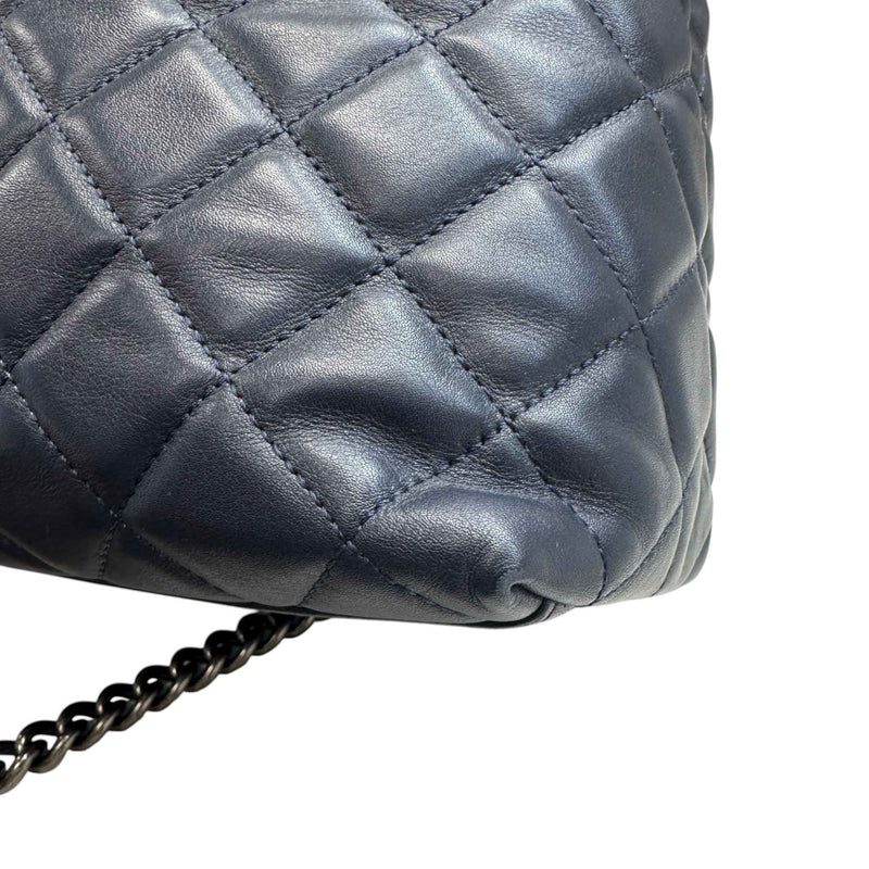 Women's Tweed Two-Way Portobello Tote Handbag Navy