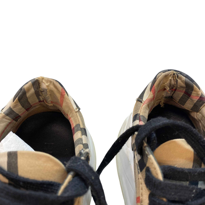 Women's Check Regis Low Trainers Brown Size UK 4 / EU 37