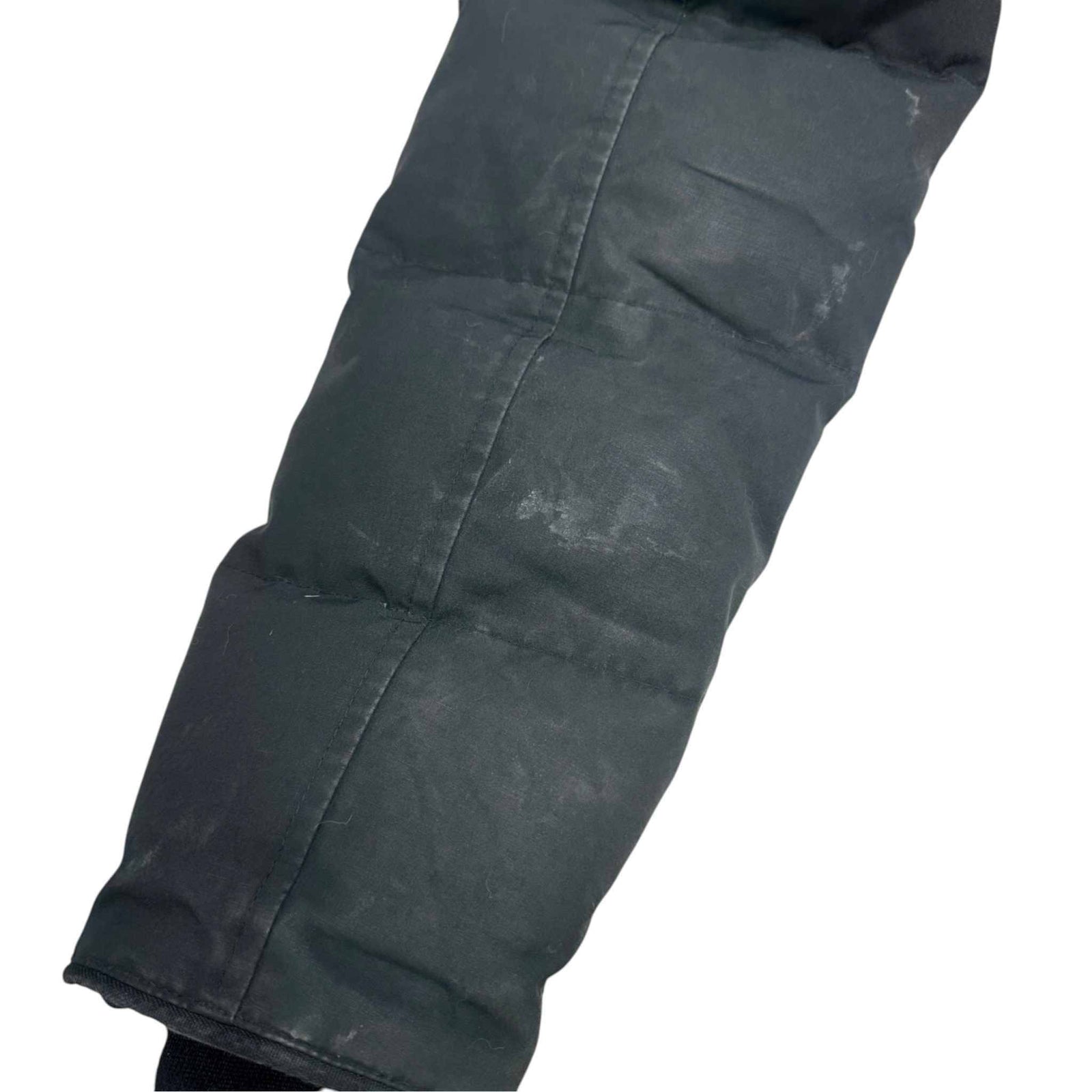 Men's Wyndham Parka Fur Down Jacket Black Size M - Photo 9