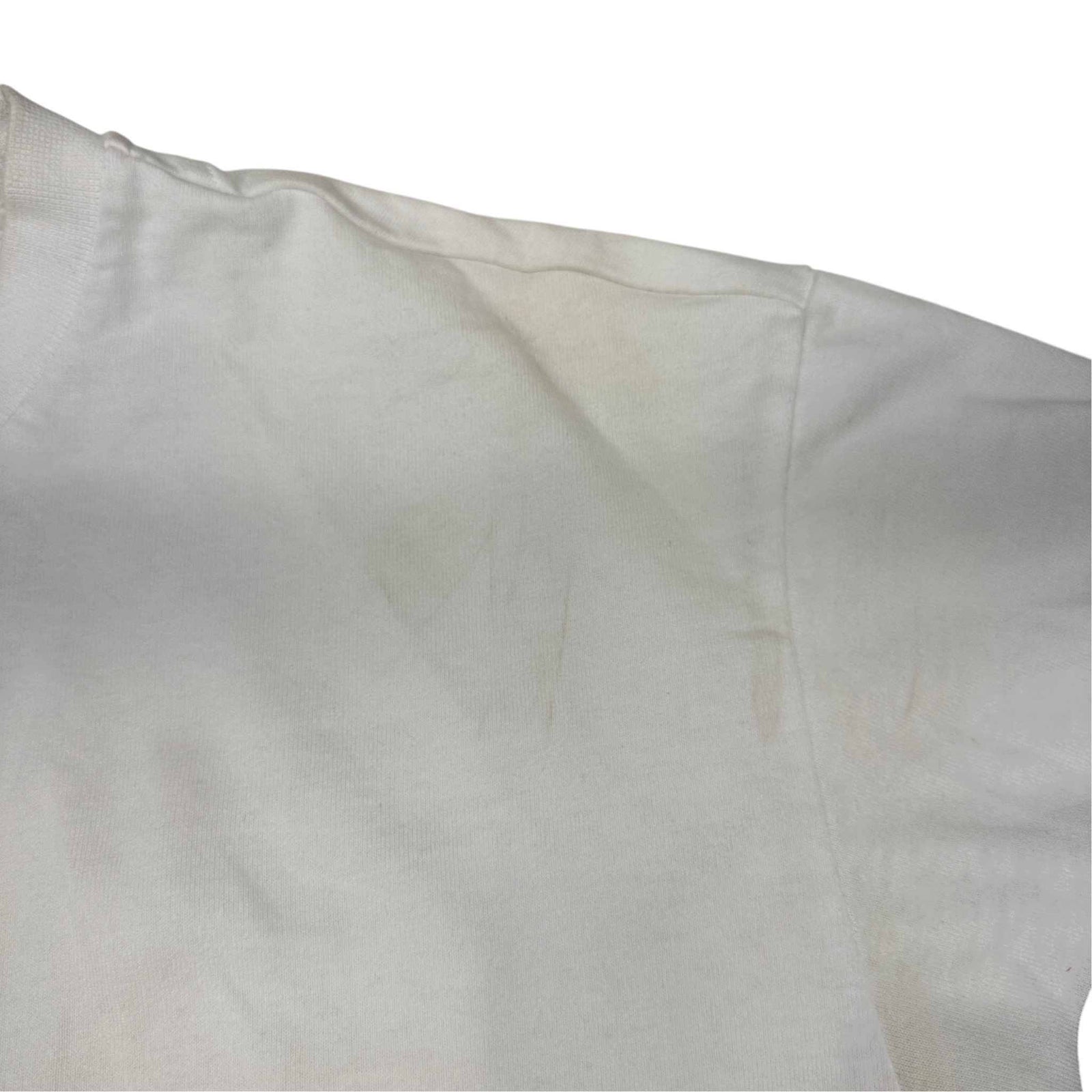 Men's Logo Print T-Shirt White Size M - Photo 8