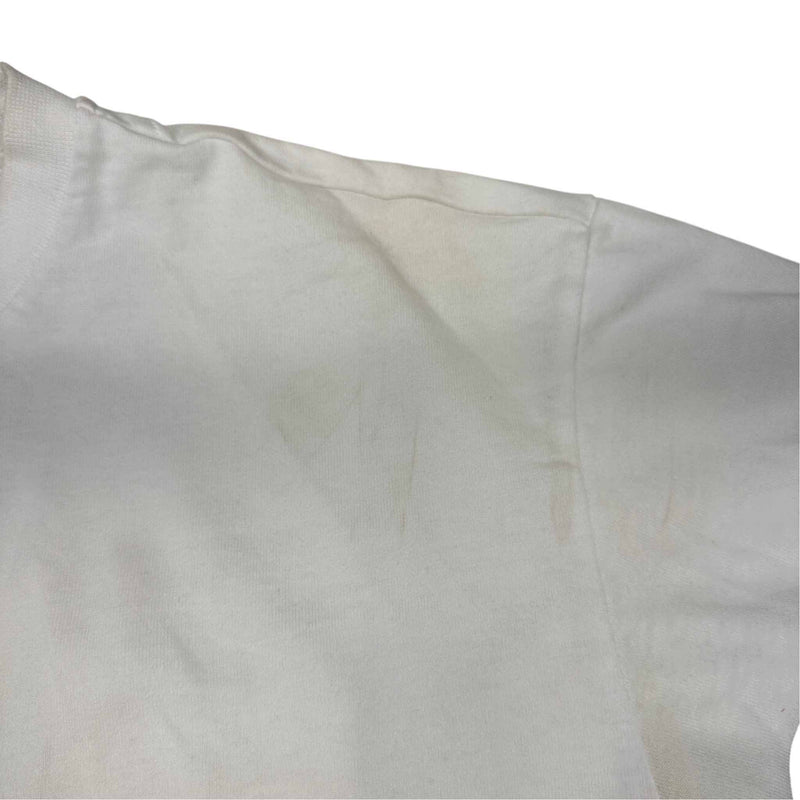 Men's Logo Print T-Shirt White Size M