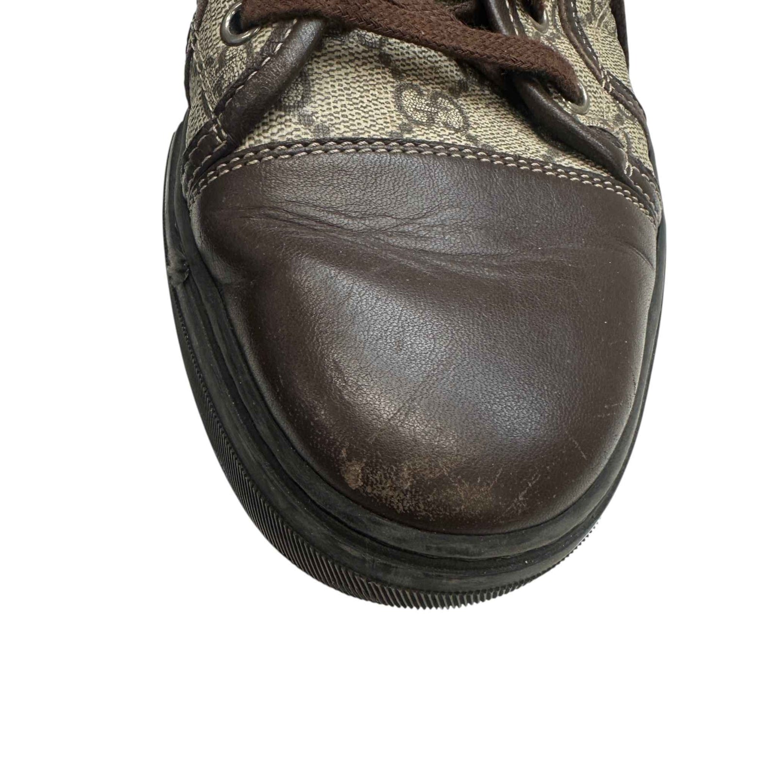 Men's GG Supreme High Trainers Brown Size UK 9 / EU 43 - Photo 14