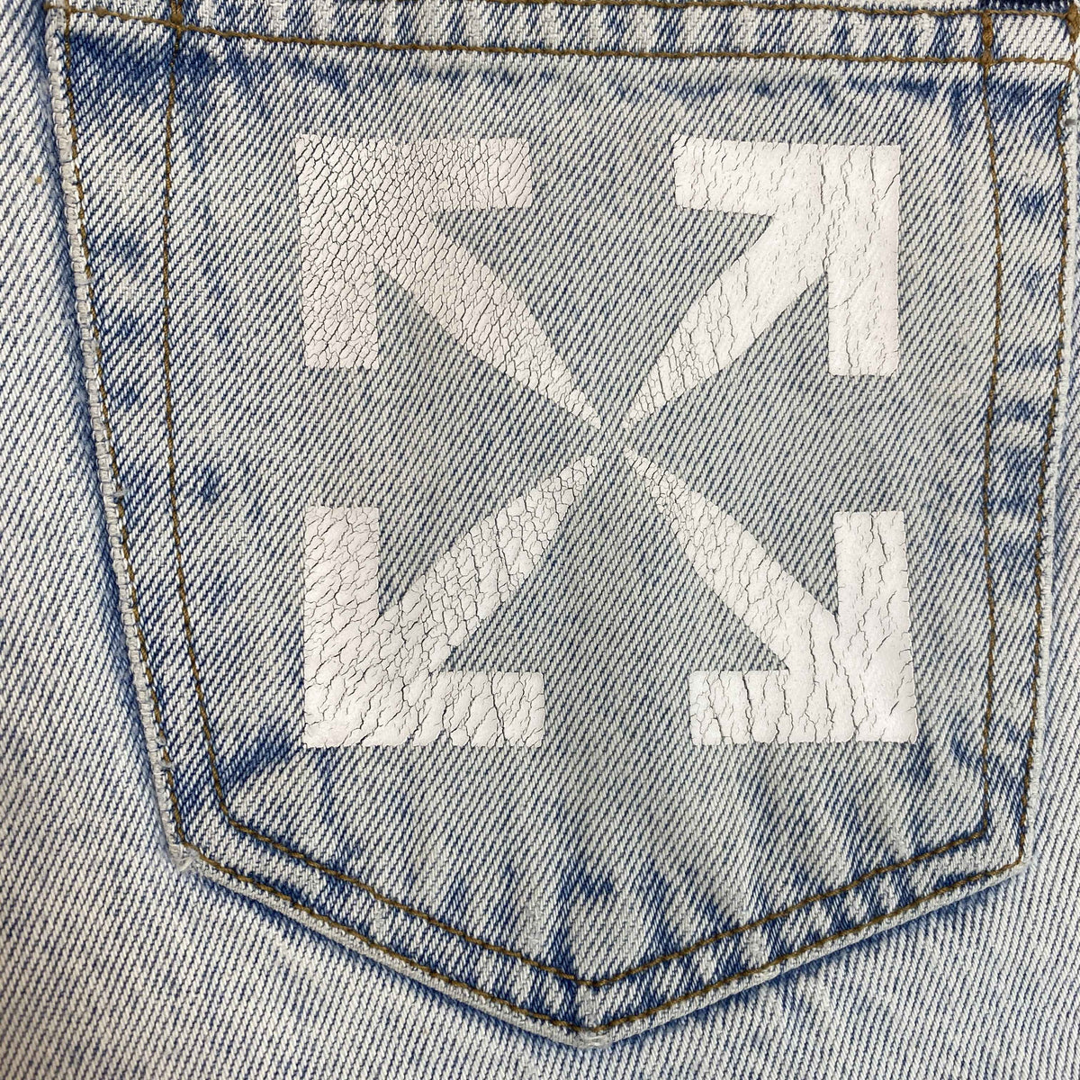 Men's Arrow Logo Jeans Blue Size M / W32 - Photo 3