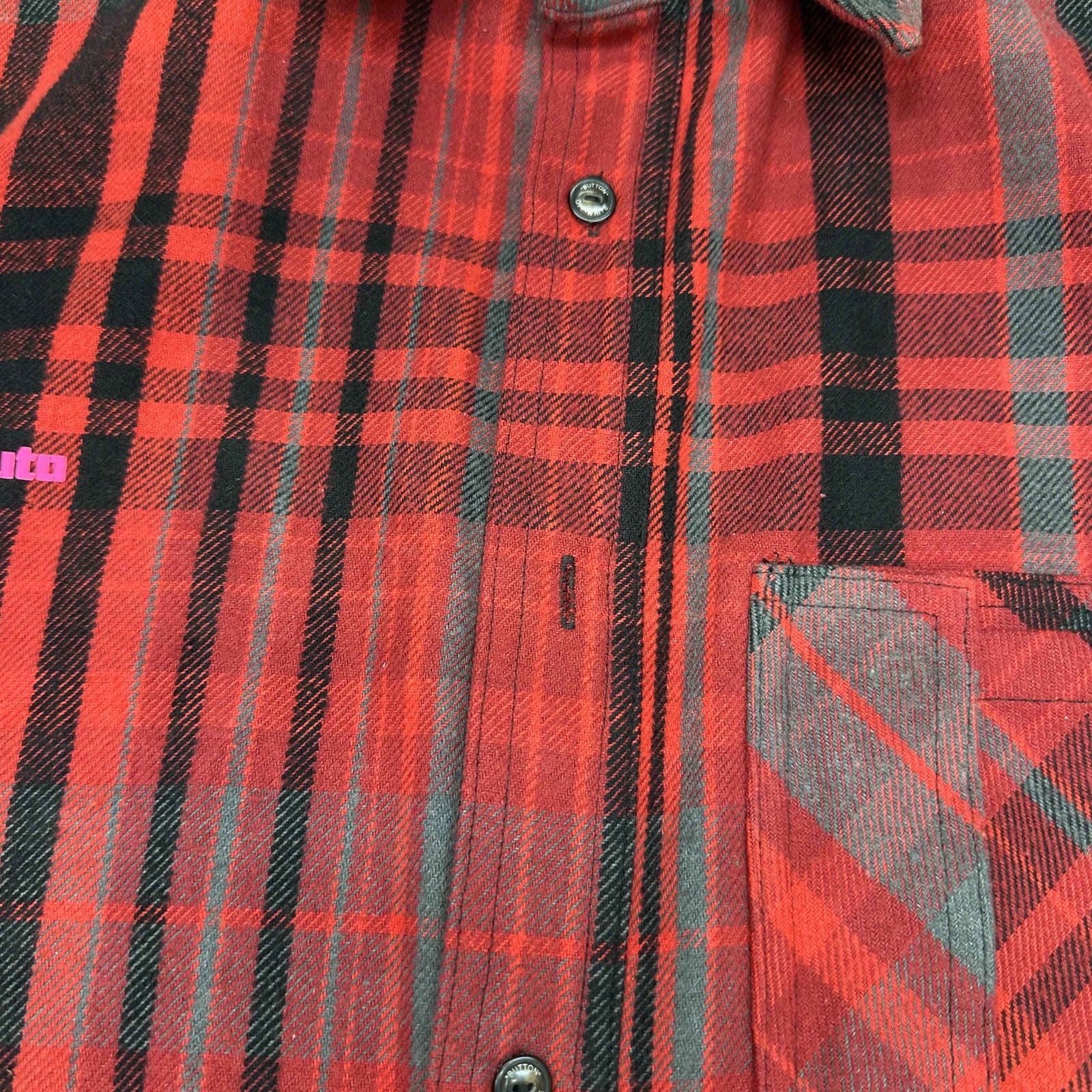 Men's Mariana De Silva Long Sleeve Shirt Red Size XL - Photo 7