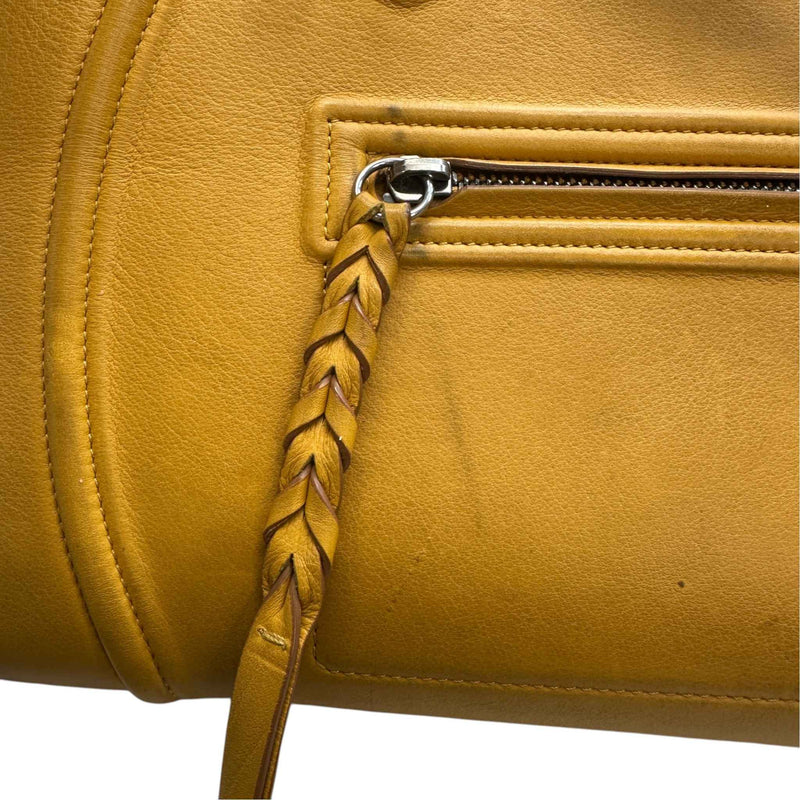 Women's Mini Luggage Tote Bag Orange