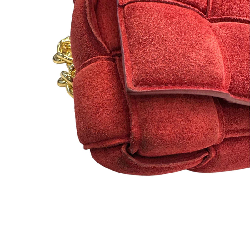 Women's Cassette Leather Crossbody Handbag Red