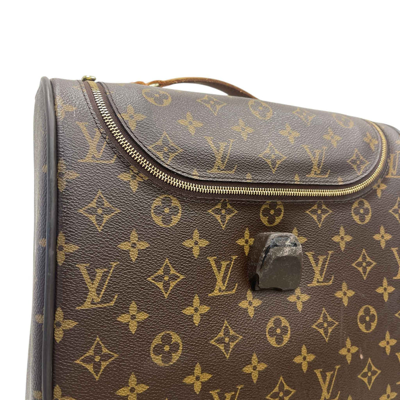 Men's Monogram Eole Rolling Duffle Suitcase Brown