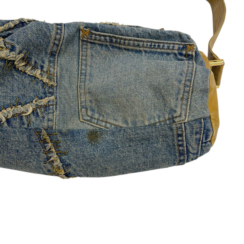 Women's Denim Shoulder Handbag Blue