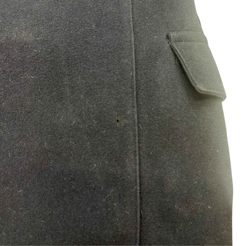 Men's Wool Pea Coat Down Jacket Navy Size M