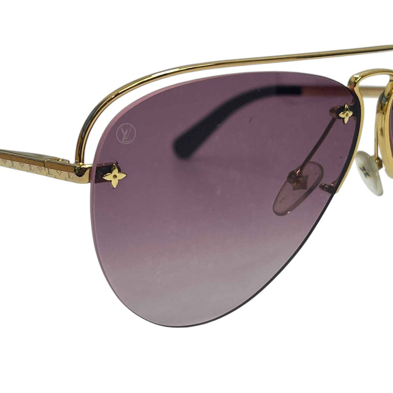 Men's Monogram Grease Sunglasses Gold