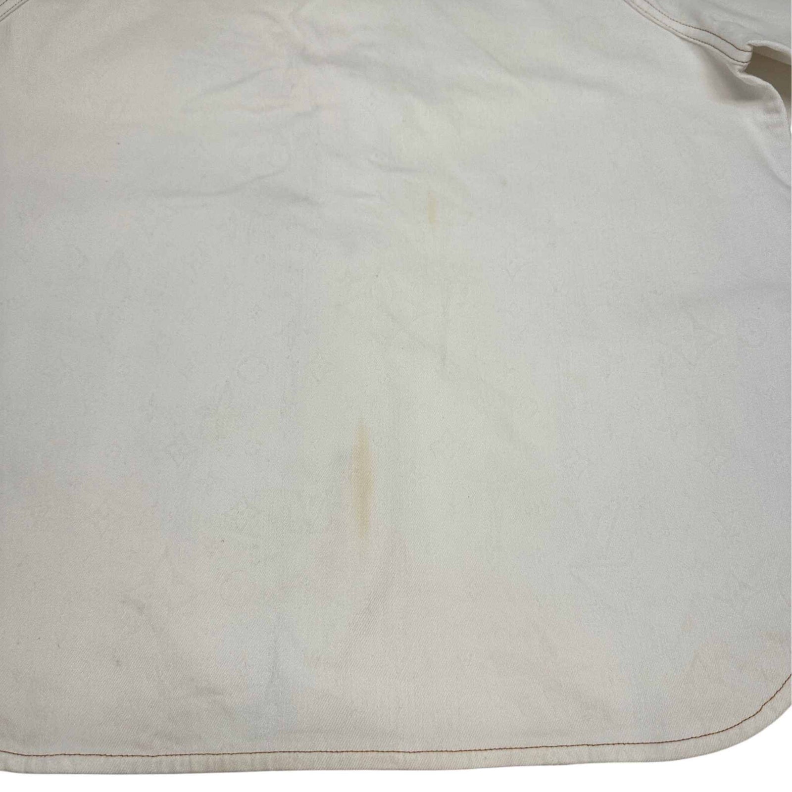Men's Button Up OverShirt White Size XL - Photo 11