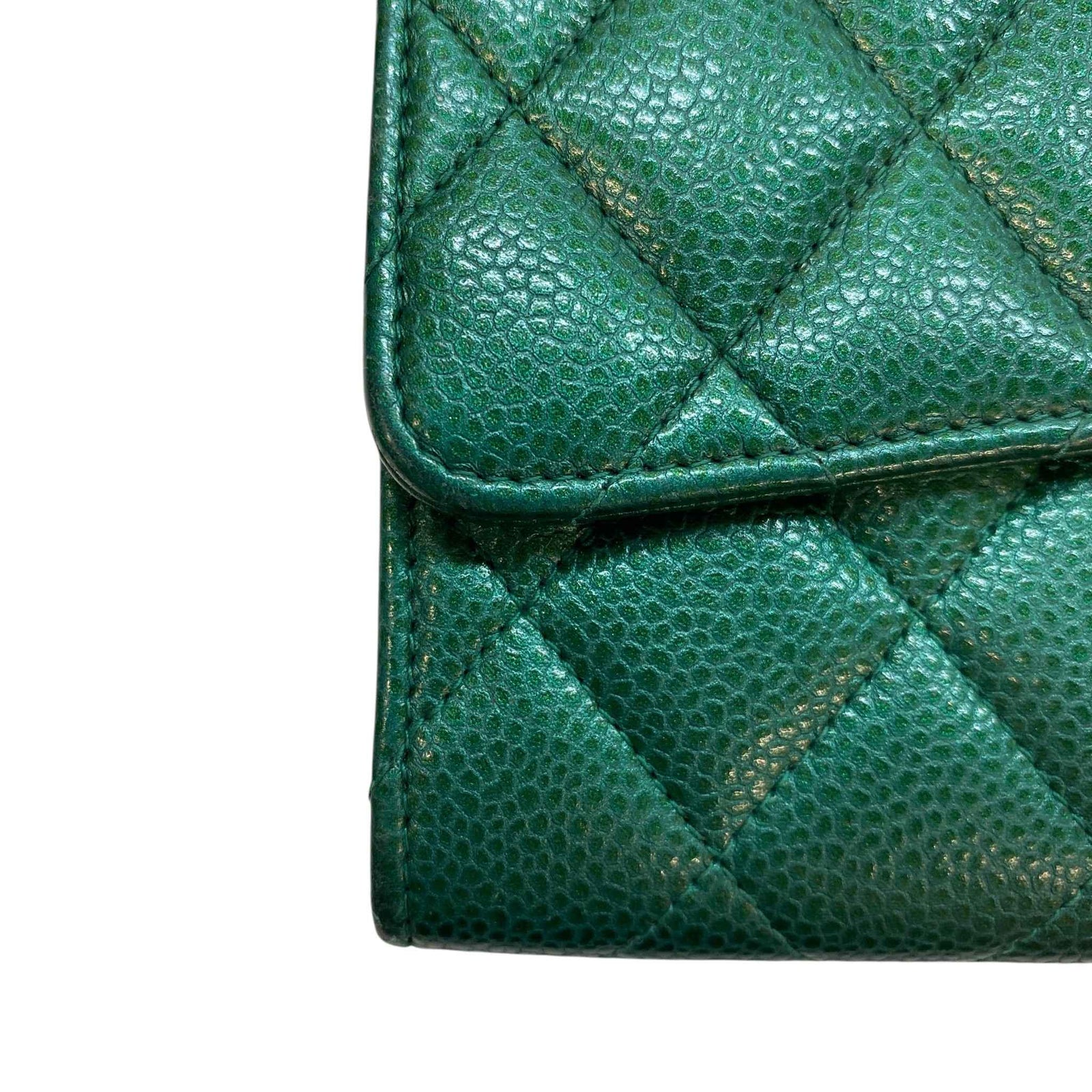 Women's CC 18S Iridescent Emerald Wallet Green - Photo 15
