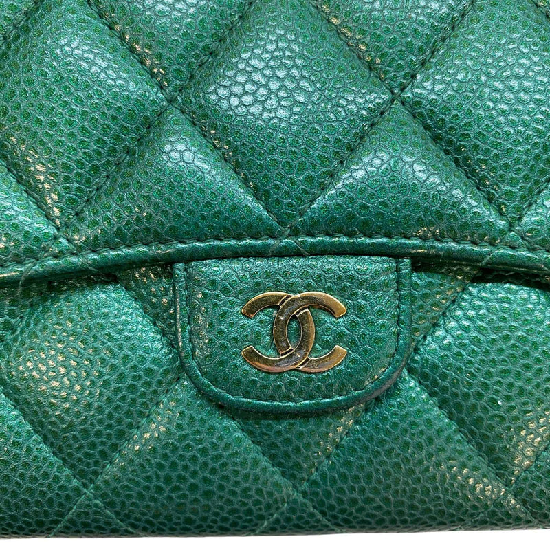 Women's CC 18S Iridescent Emerald Wallet Green