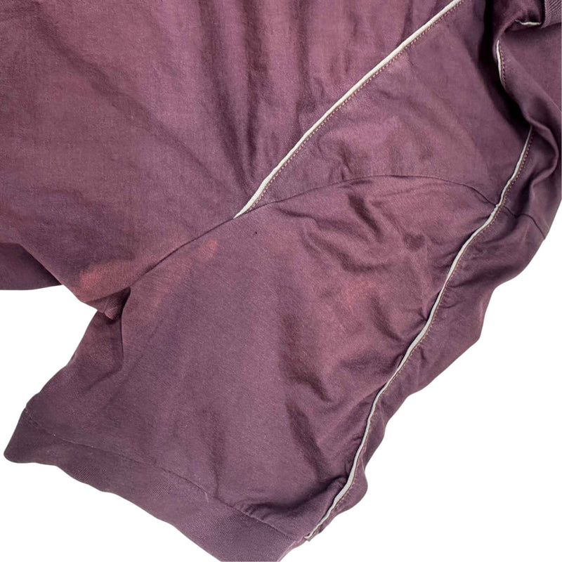 Men's Linear Rosa Polo Shirt Burgundy Size L