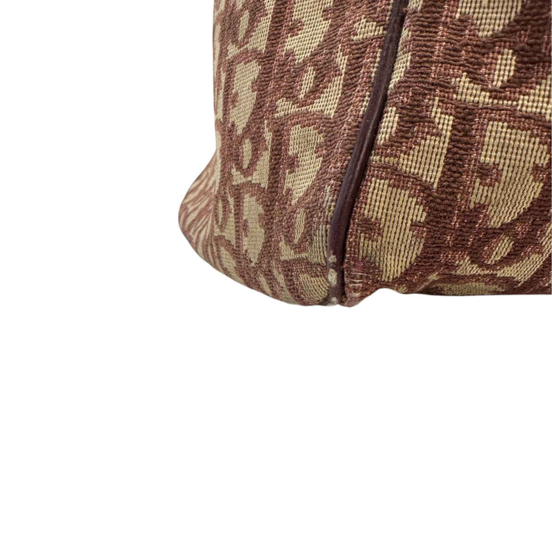 Women's Oblique Boston Travel Bag Burgundy