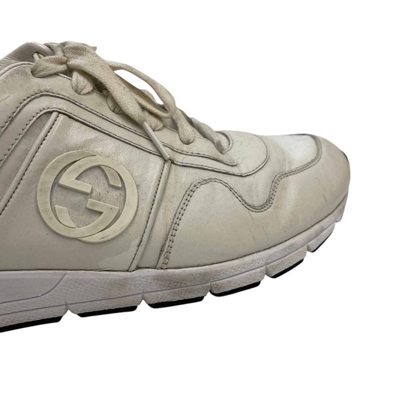Men's Interlocking G Low Trainers White Size UK 8.5 / EU 42.5