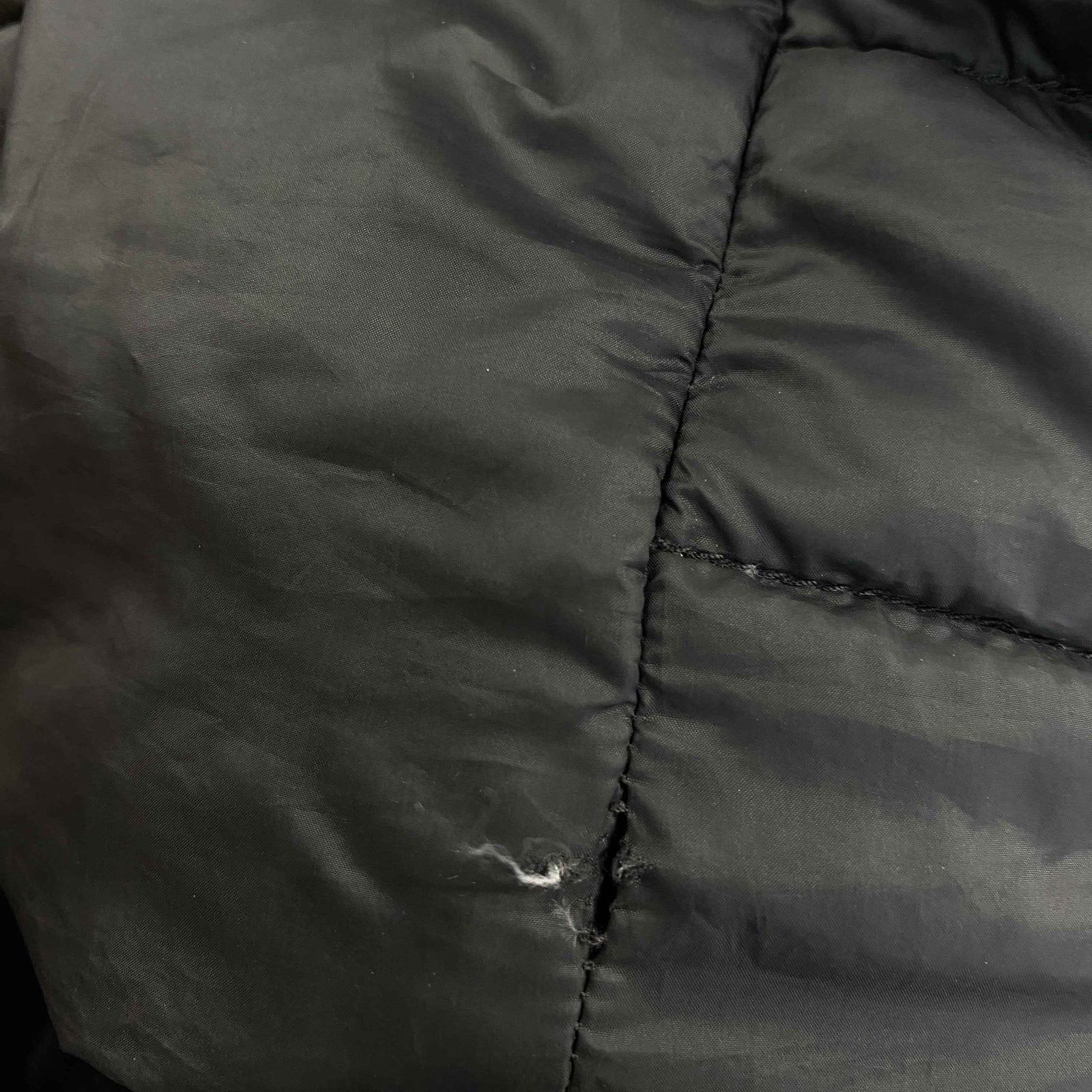 Men's Triangle Logo Nylon Down Jacket Black Size M - Photo 10