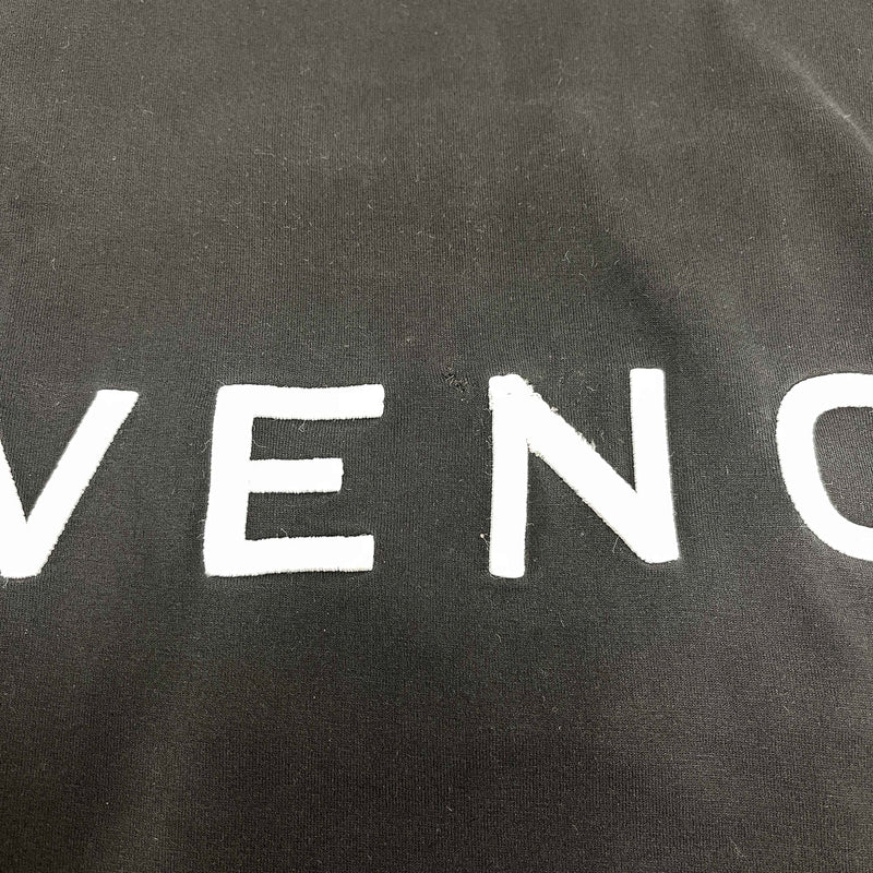 Men's Embroidered Logo T-Shirt Black Size XS