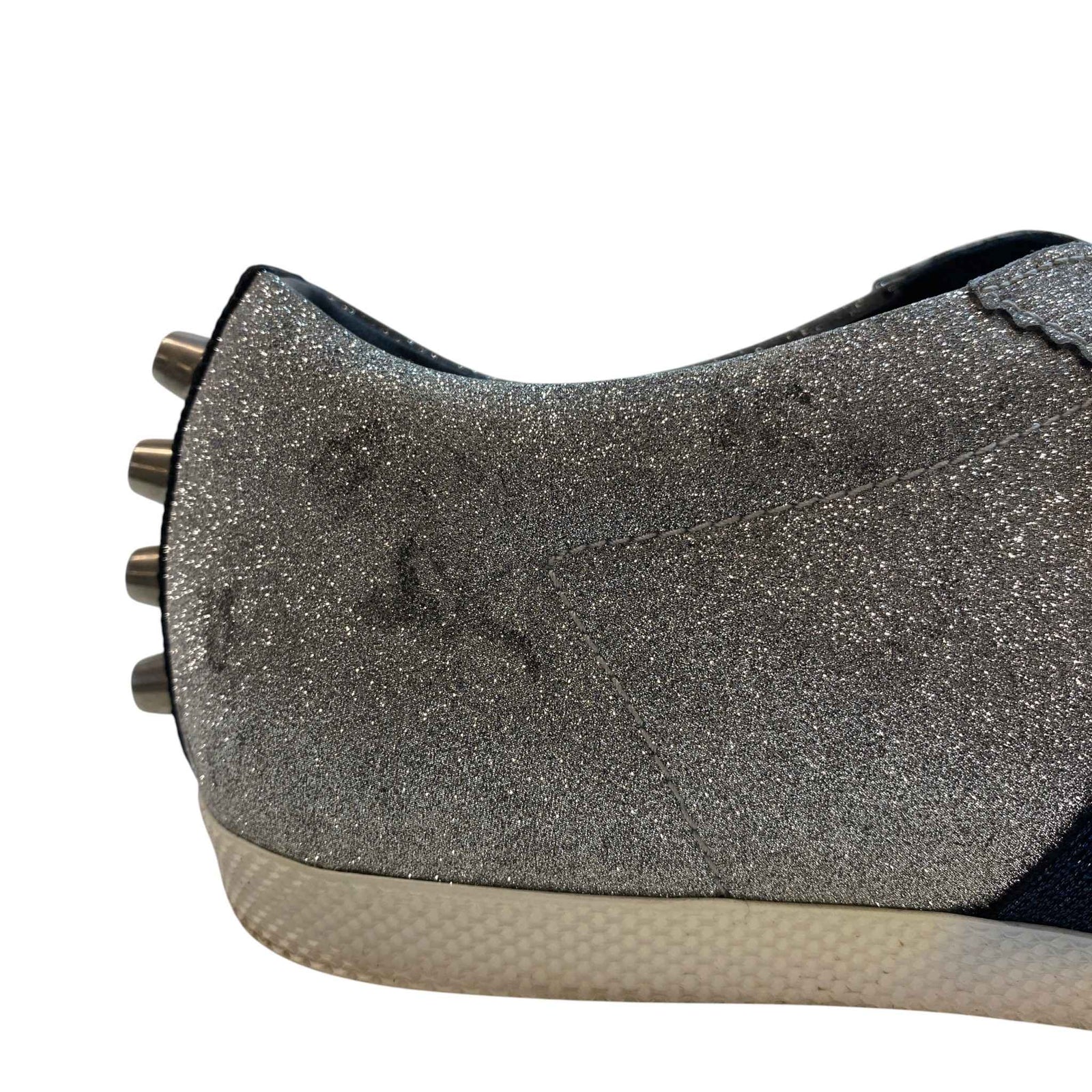 Women's Glitter Web Low Trainers Silver Size UK 3.5 / EU 36.5 - Photo 13