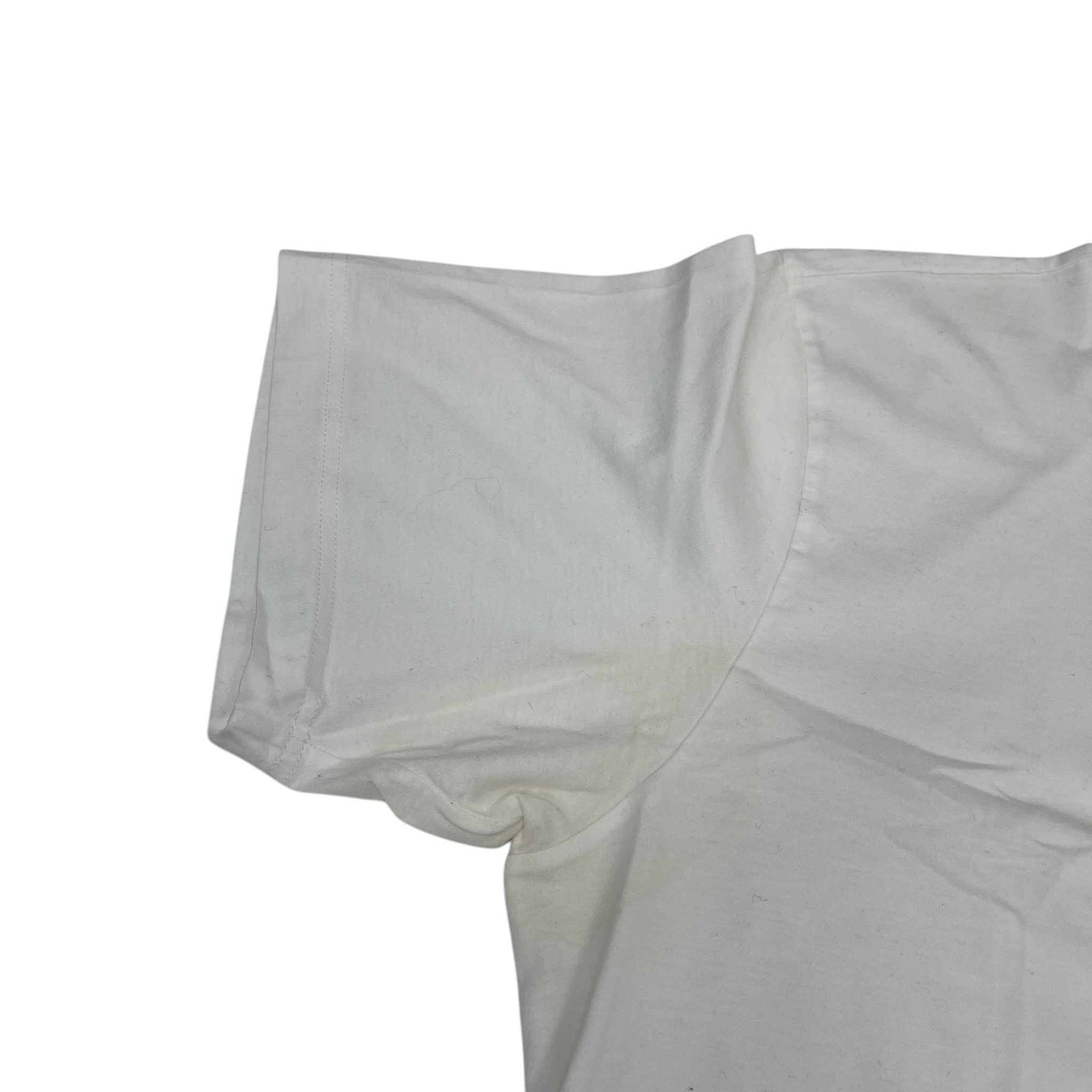 Men's Embroidered Logo T-Shirt White Size XL - Photo 11