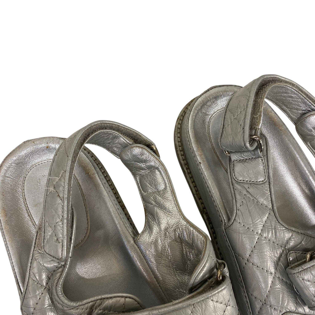 Women's Metallic CC Dad Sandals Silver Size UK 8 / EU 41 - Photo 12