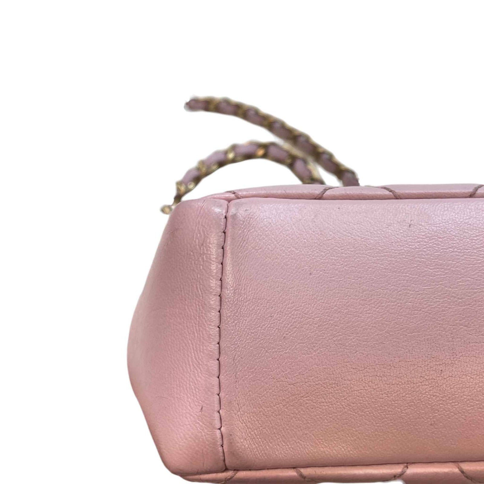 Women's Mini Lambskin Mademoiselle Chic Flap Handbag Pink - Photo 18