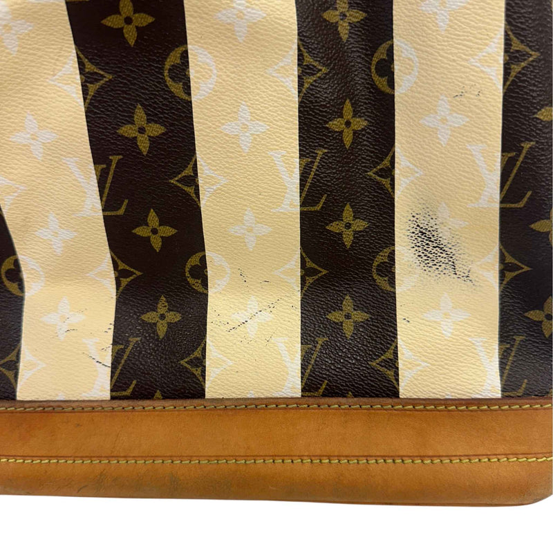 Women's Monogram Rayures Noe Handbag Brown