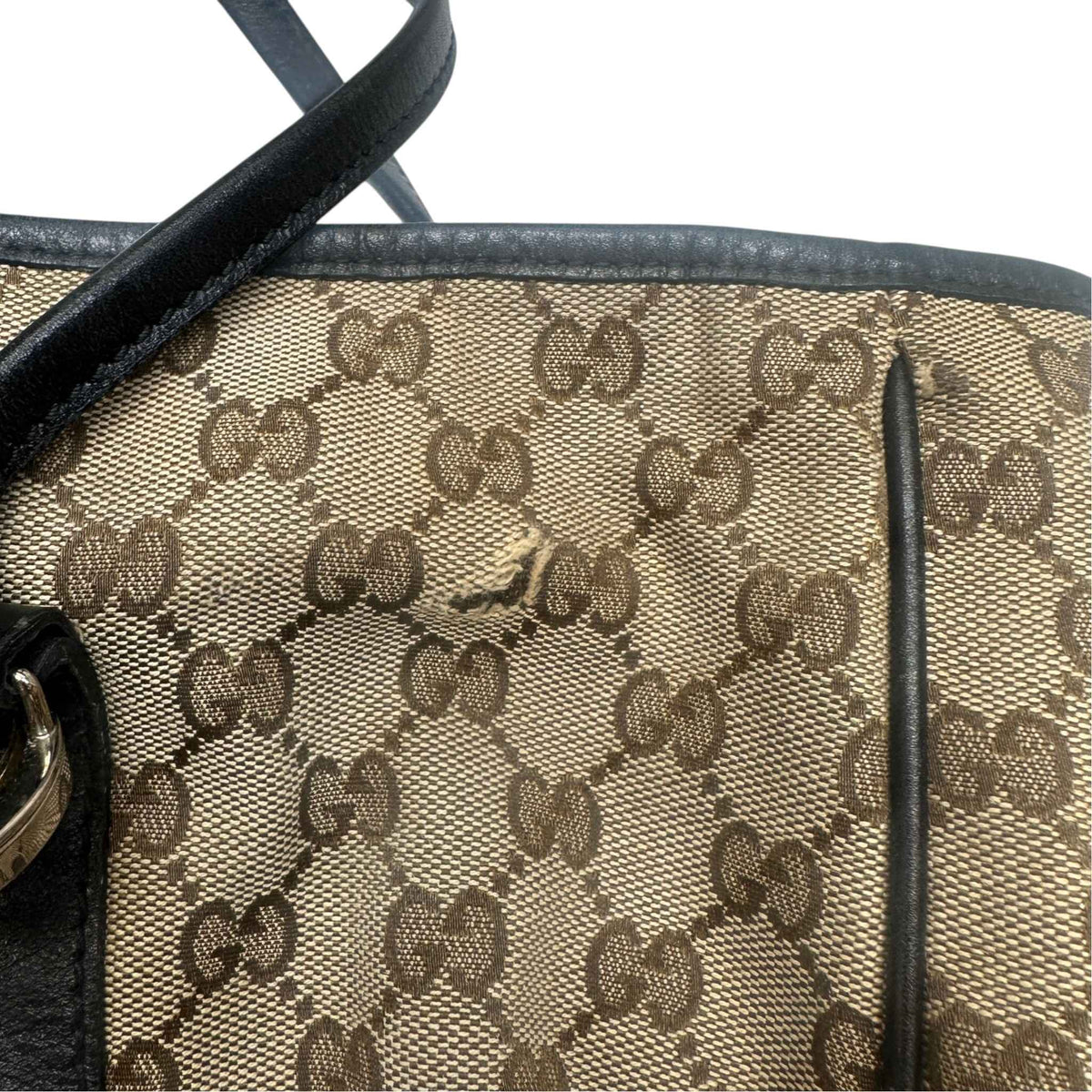 Women's GG Supreme Tote Handbag Beige - Photo 13