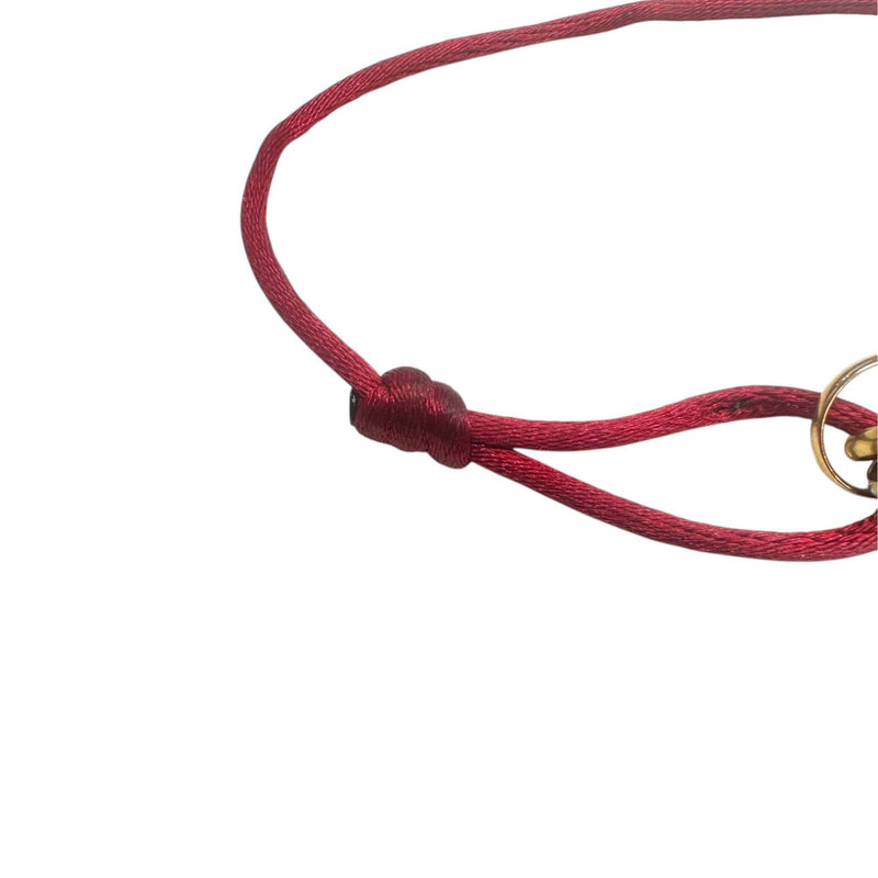 Men's Trinity Cord Bracelet Red