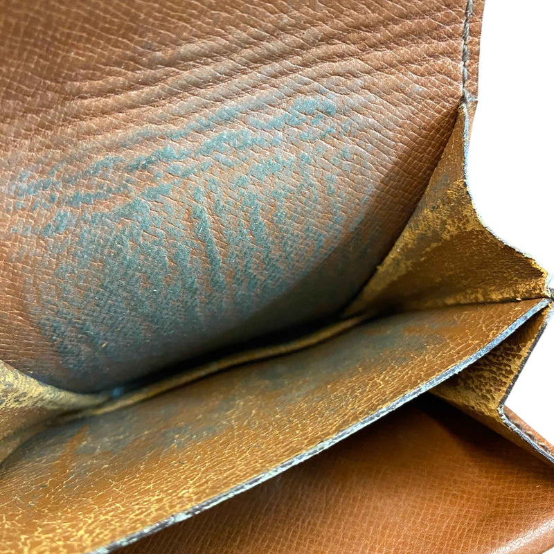 Women's Monogram Coin Purse Brown