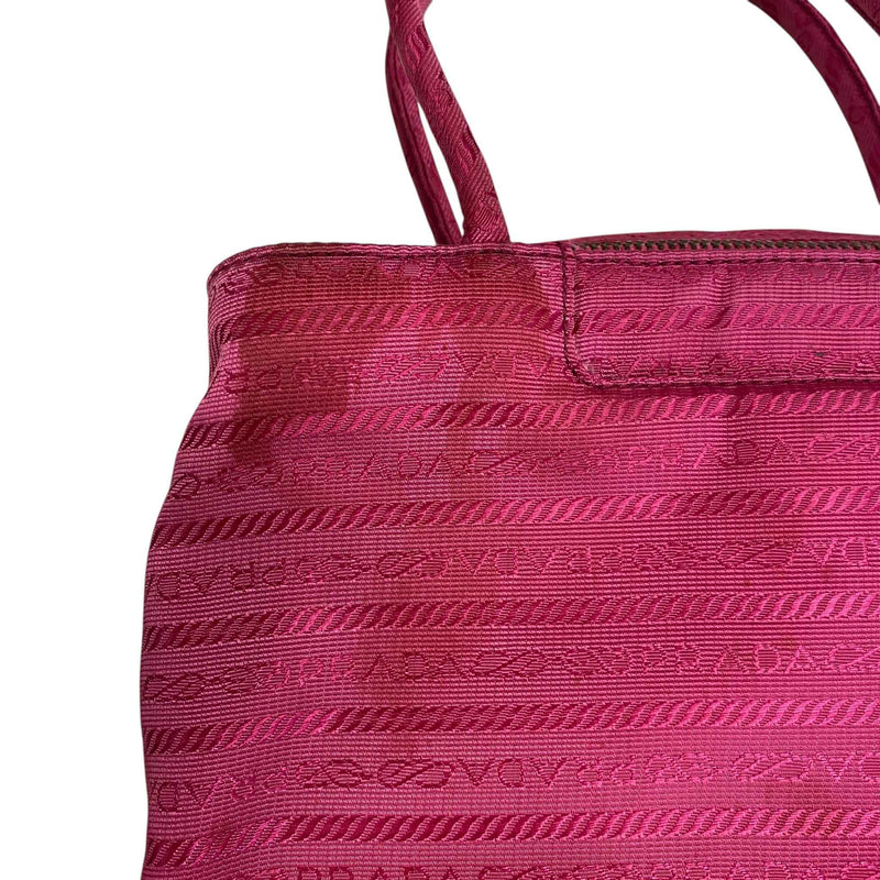 Women's Monogram Nylon Mini Tote Handbag Pink