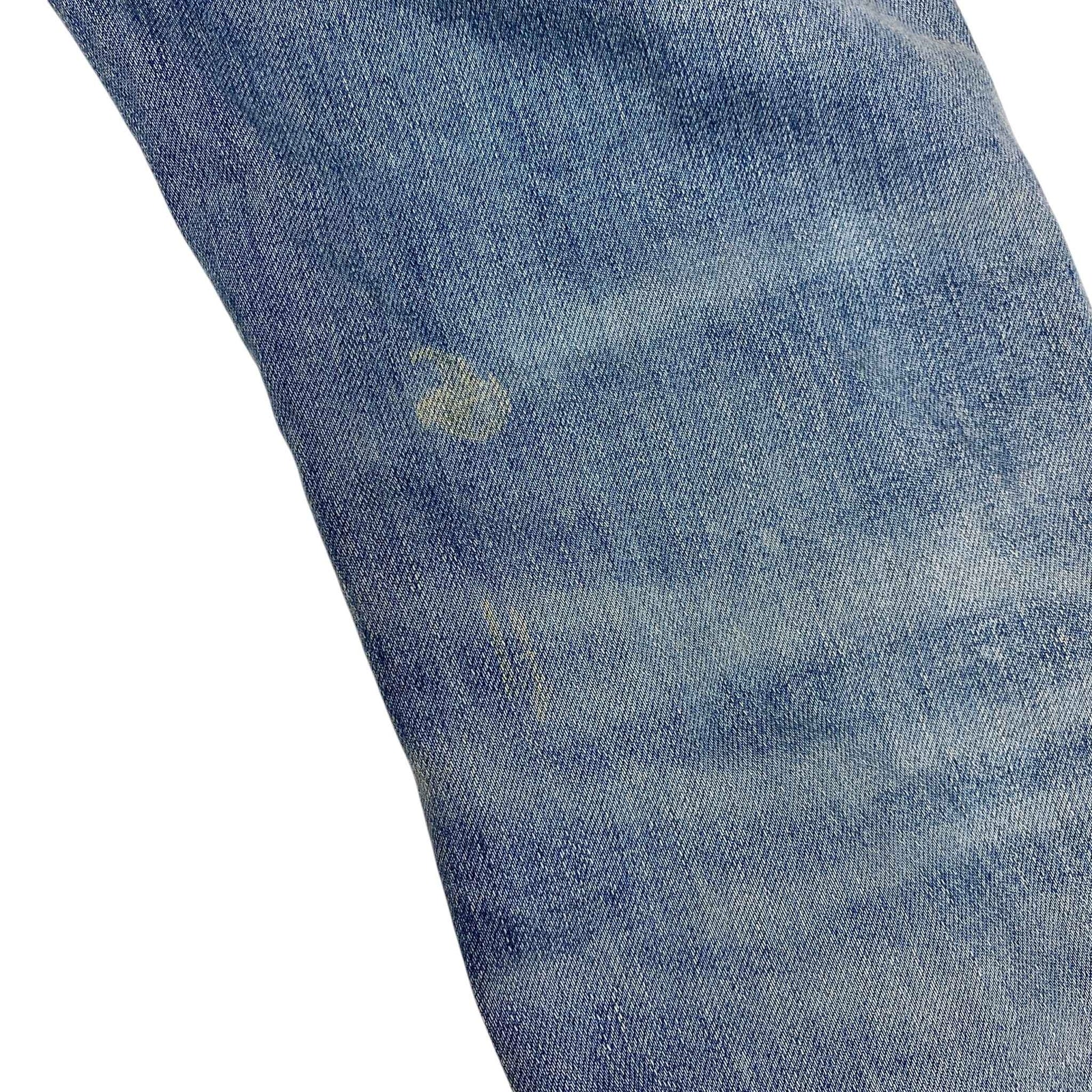 Men's Distressed Jeans Blue Size M / W32 - Photo 14