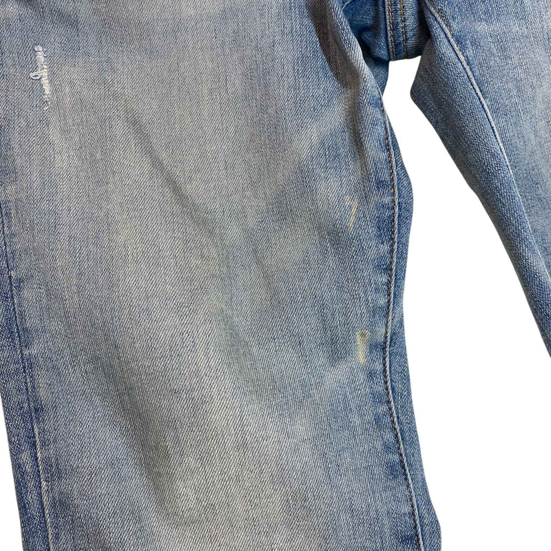 Men's Distressed Jeans Blue Size M / W32