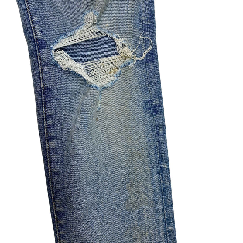 Men's Distressed Jeans Blue Size M / W32