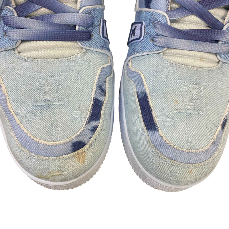 Men's LV Low Trainers Blue Size UK 8.5 / EU 42.5