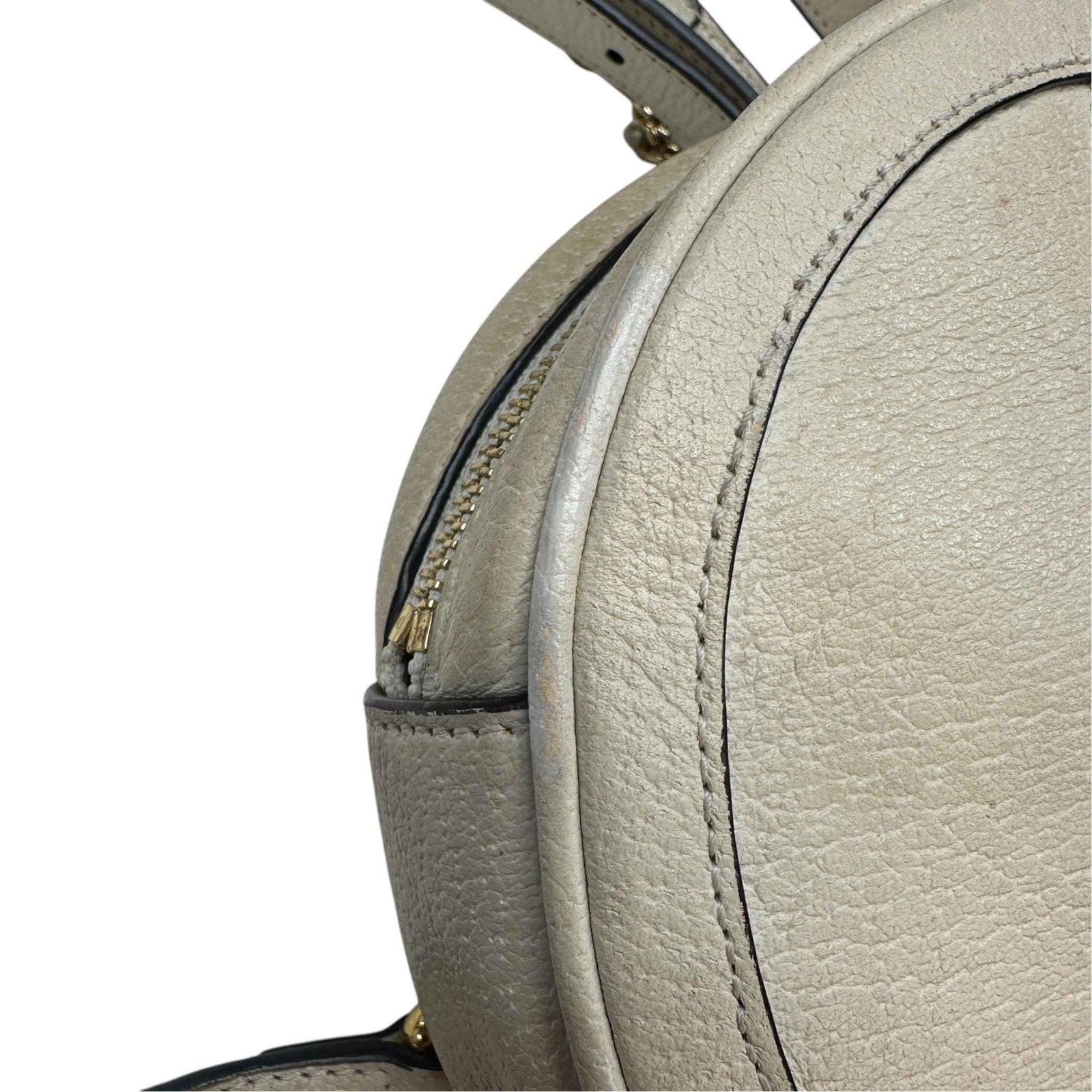 Women's Ophidia Round Mini Backpack Cream - Photo 13