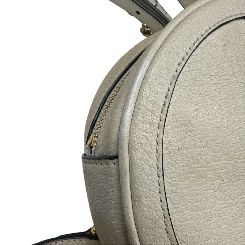 Women's Ophidia Round Mini Backpack Cream