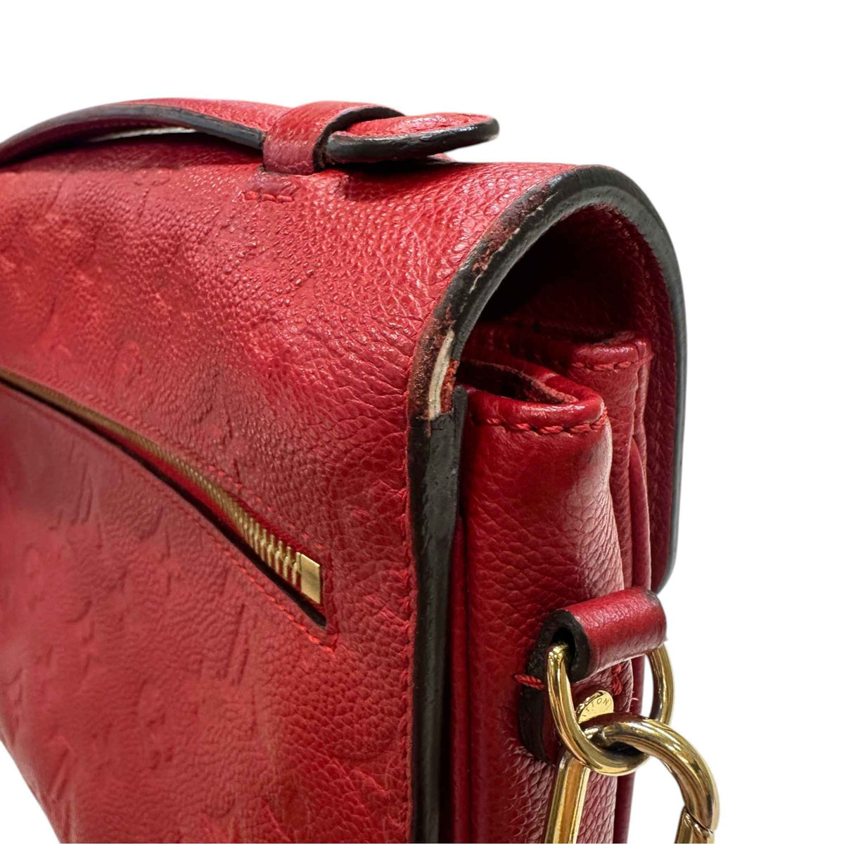 Women's Empreinte Leather Pochette Métis Handbag Red - Photo 16