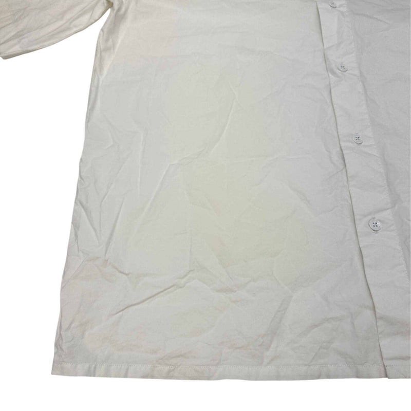 Men's Graphic Logo Short Sleeve Shirt White Size M