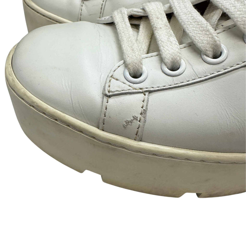 Women's Ace Platform Low Trainers White Size UK 2.5 / EU 35.5