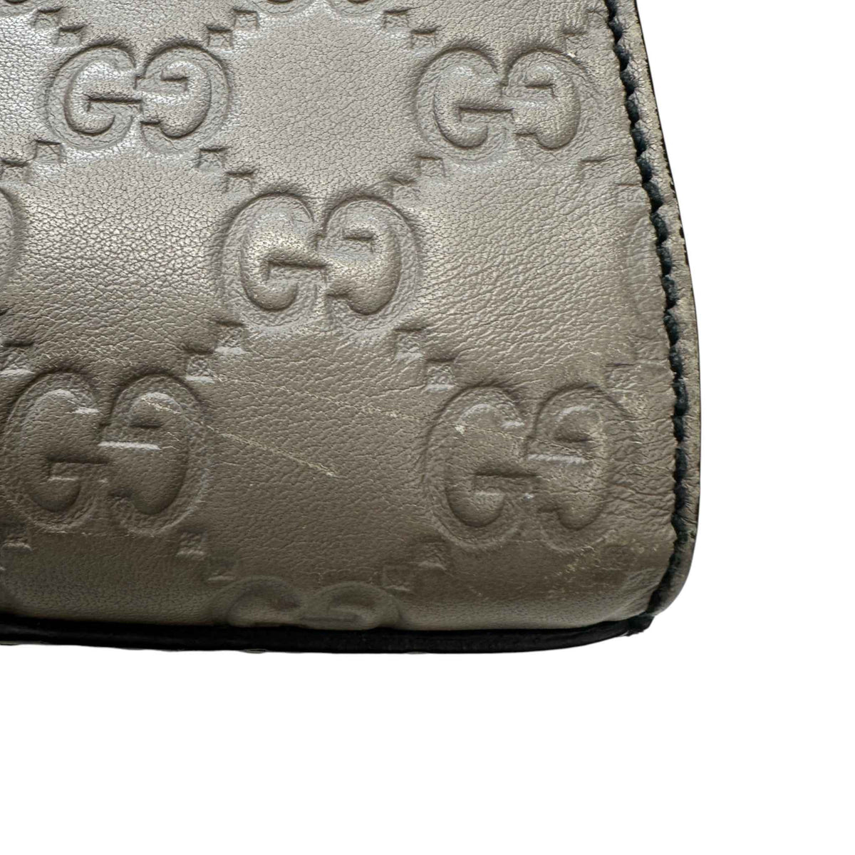 Women's Guccissima Emily Shoulder Handbag Grey - Photo 12