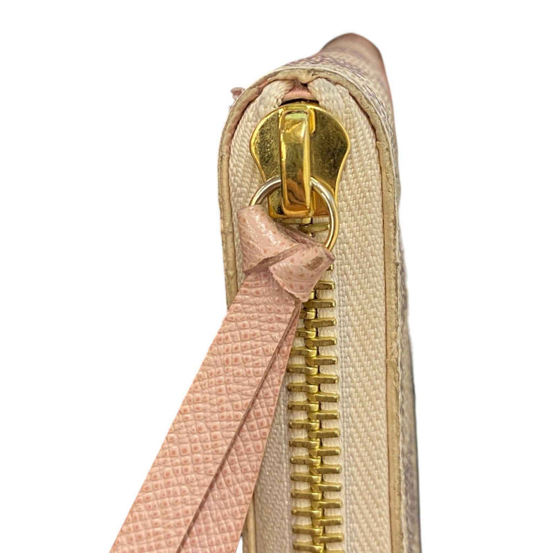 Women's Damier Azur Clemence Wallet White