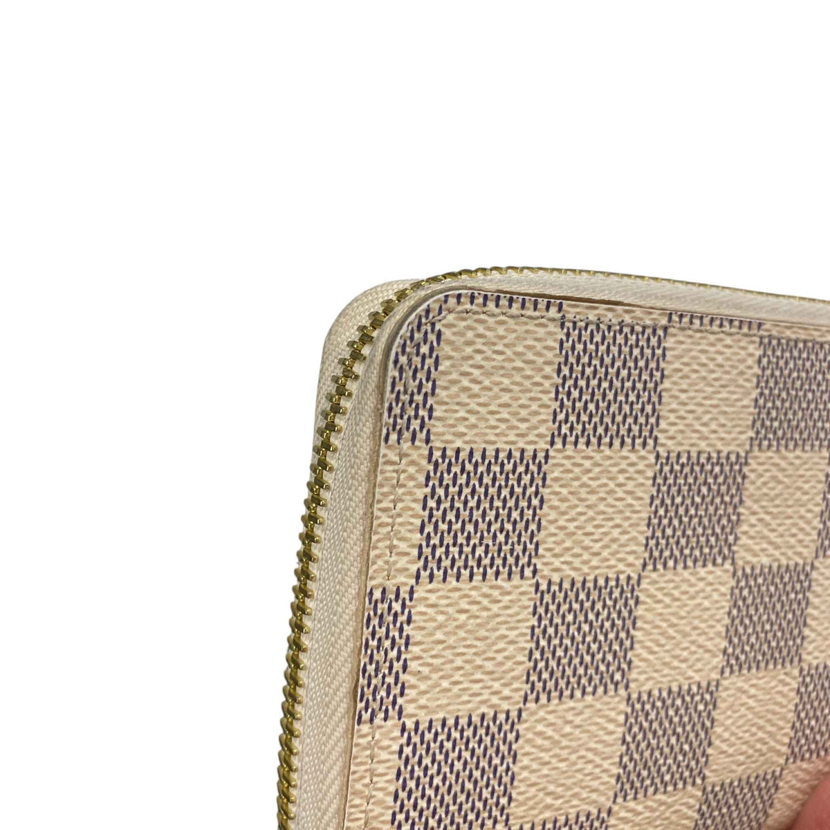 Women's Damier Azur Clemence Wallet White - Photo 10